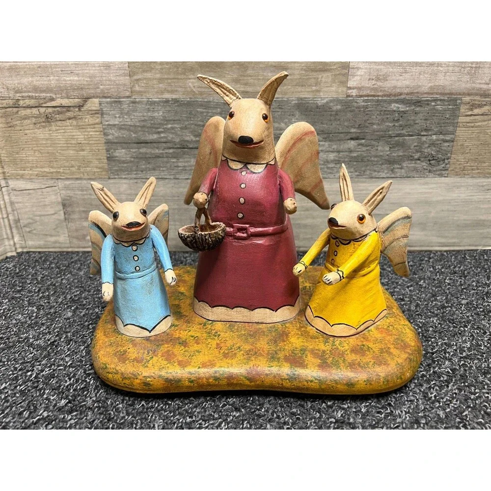 Folk Art Primitive Hand Carved 